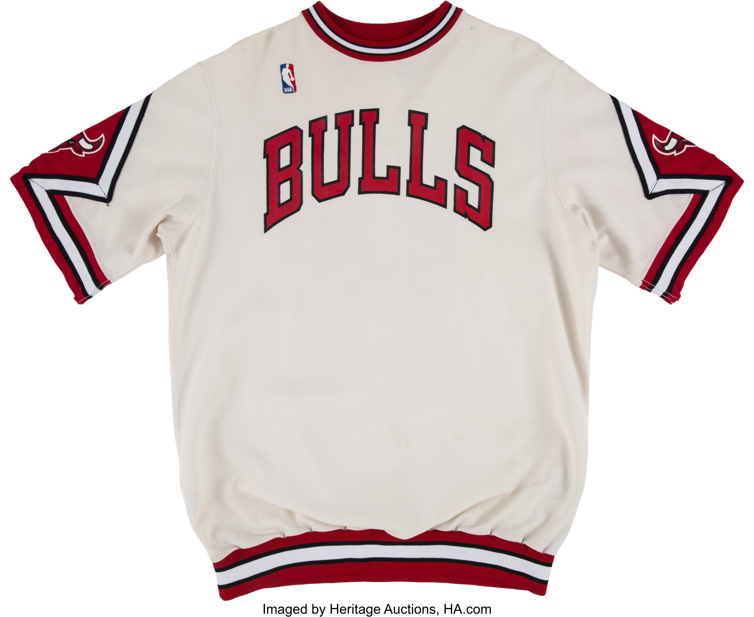 1988-89 Sam Vincent Game Worn Chicago Bulls Shooting Shirt. . , Lot  #51344