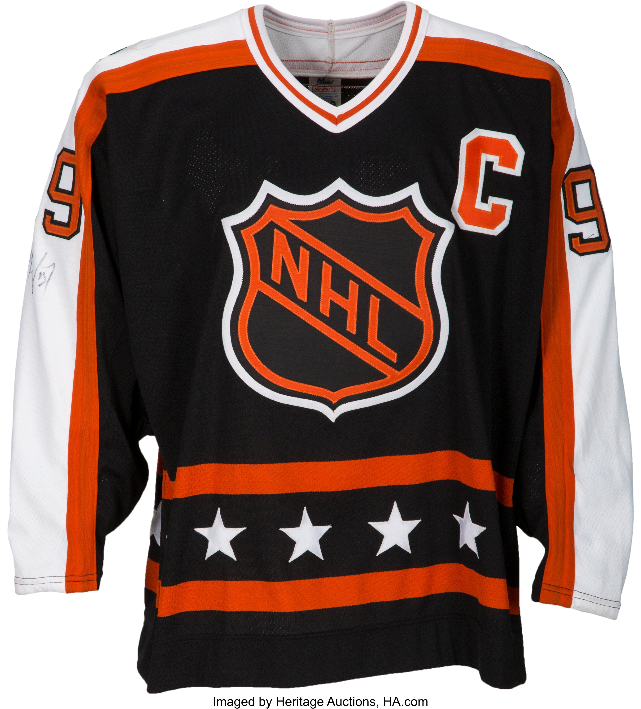 Lot - Wayne Gretzky's 1994 All-Star Used Game Jersey. Inscribed to