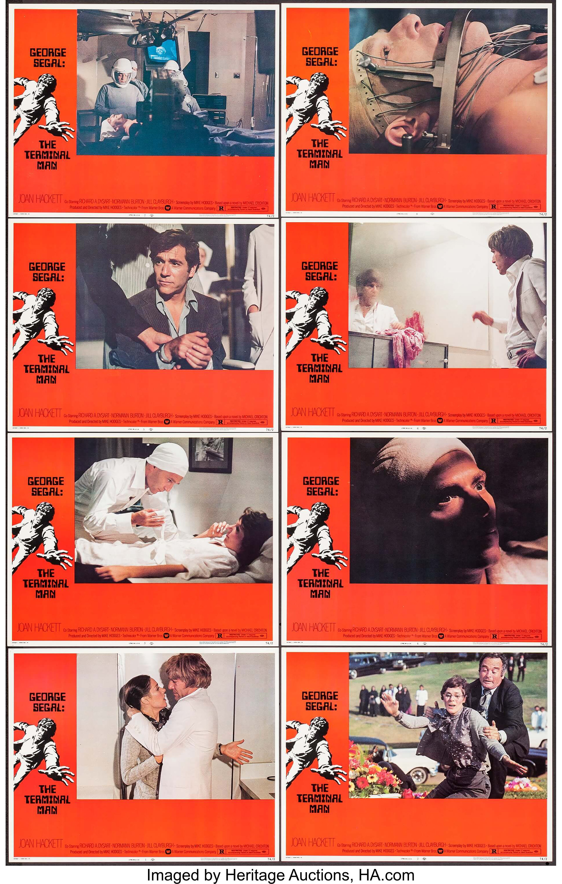 The Terminal Man (Warner Brothers, 1974). Half Sheet (22 X 28)., Lot  #386