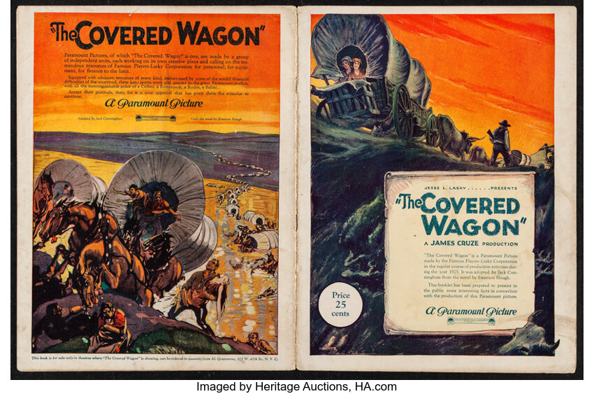 The Covered Wagon Paramount 1923 Program Pages 9 X Lot Heritage Auctions