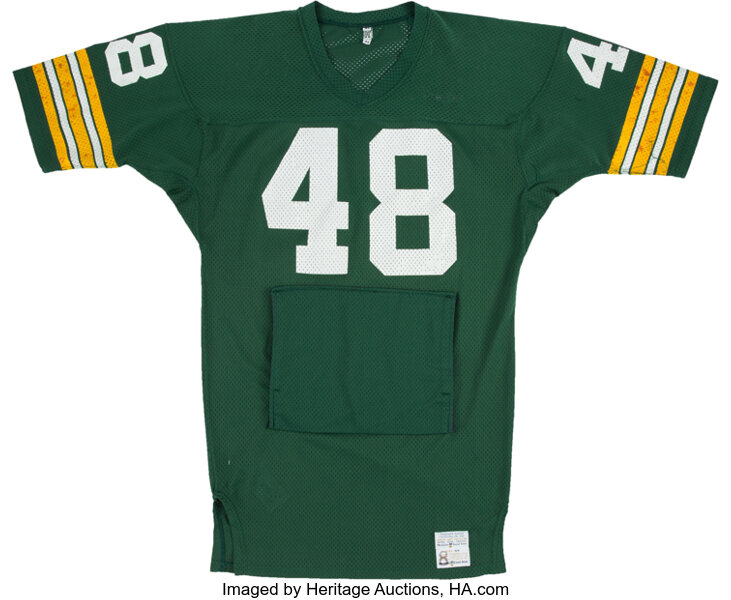 Mid 1970's Ken Ellis Game Worn Green Bay Packers Jersey - With Hand, Lot  #51239