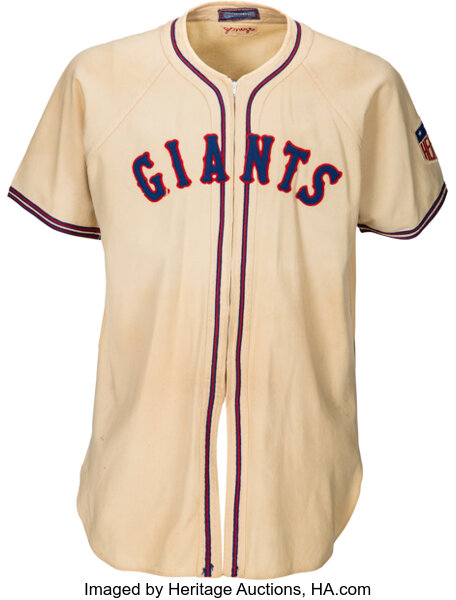 1942 Johnny Mize Game Worn New York Giants Jersey..  Baseball, Lot  #50347