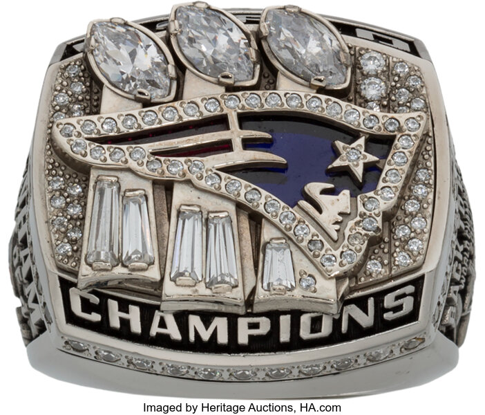 New England Patriots Super Bowl Ring Set (2002, 2004, 2005, 2015