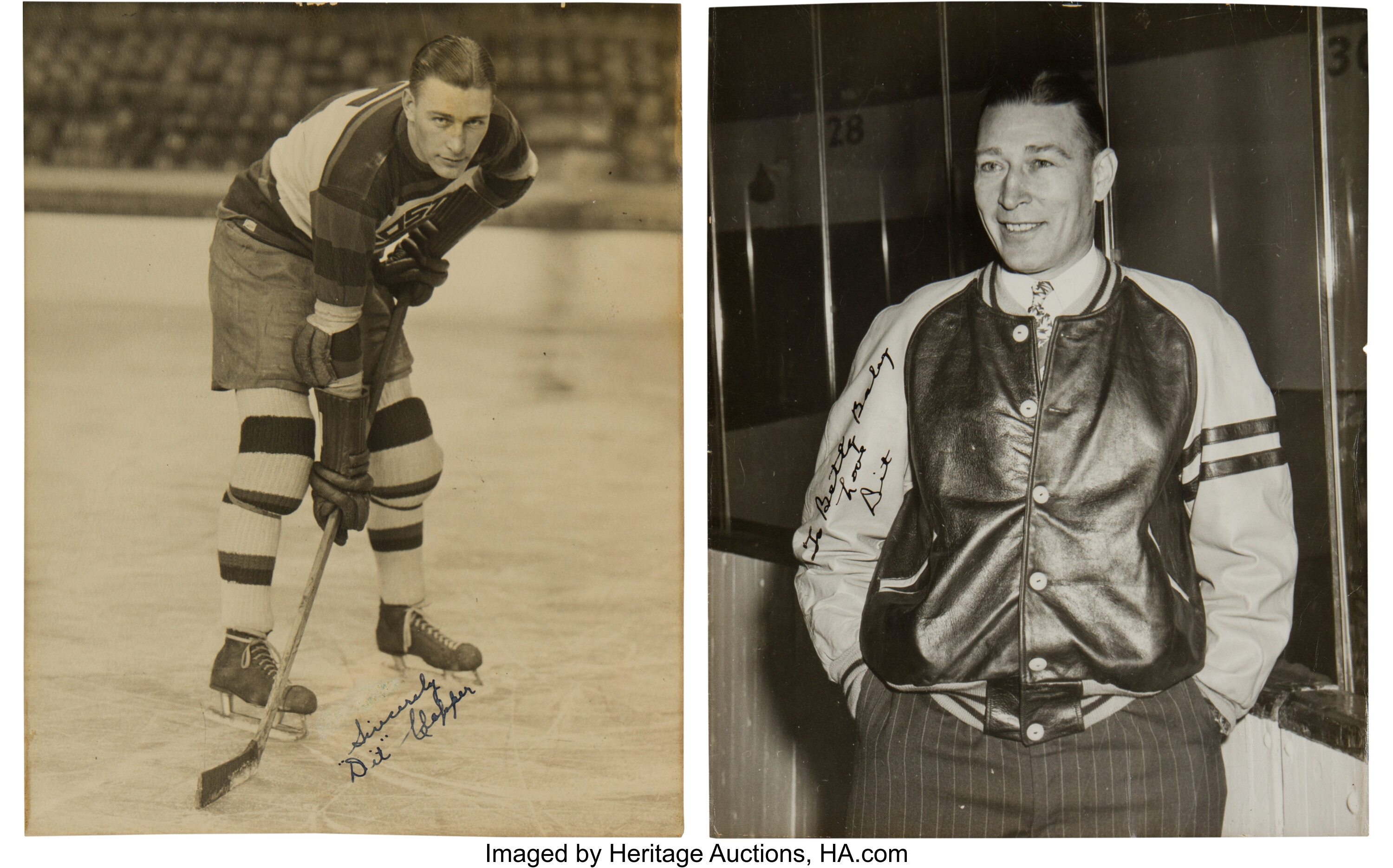 Dit Clapper's 1930's Boston Bruins Original Artwork Collection (6)