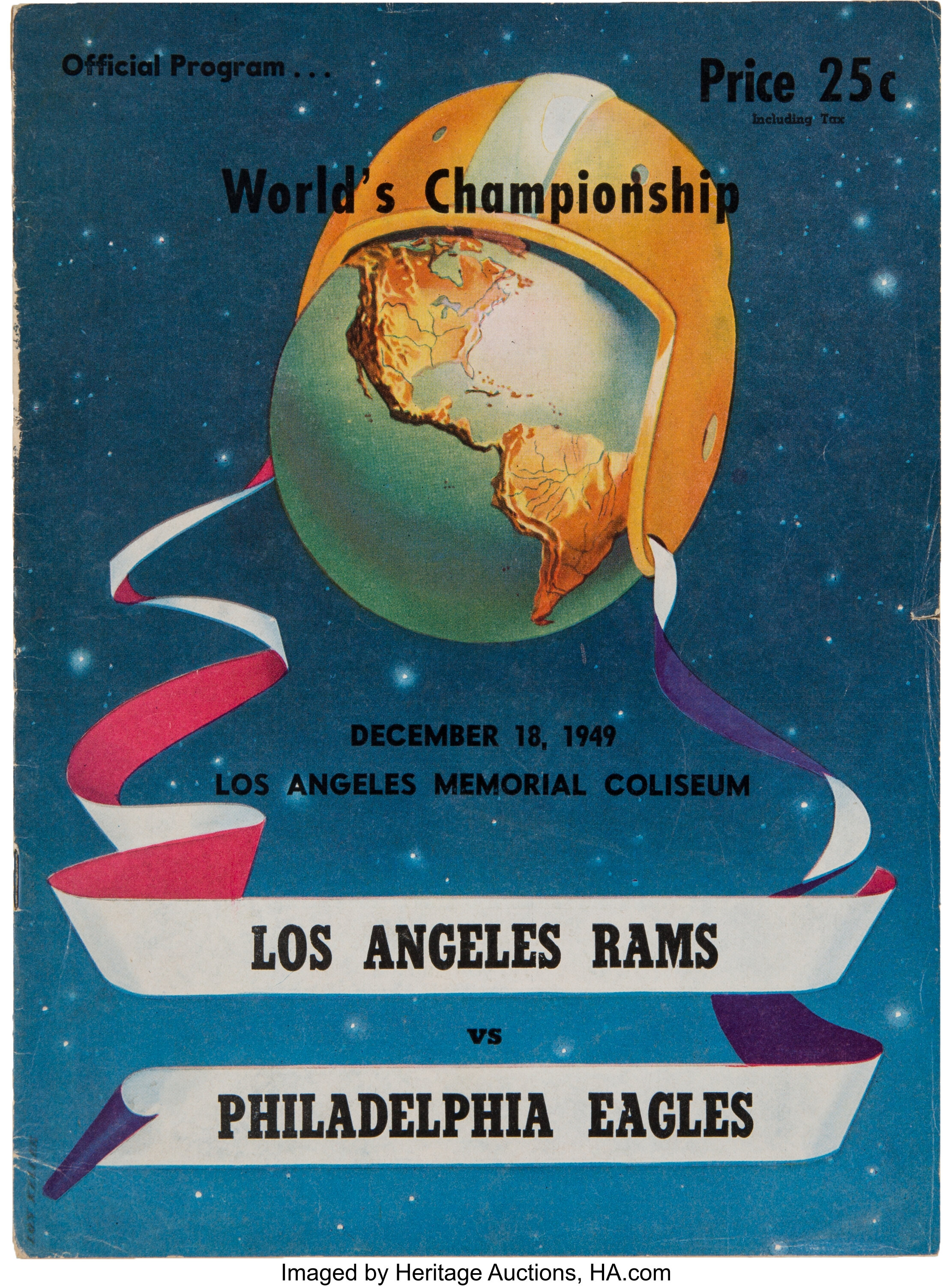 Lot Detail - 1949 NFL CHAMPIONSHIP GAME (PHILADELPHIA EAGLES 14