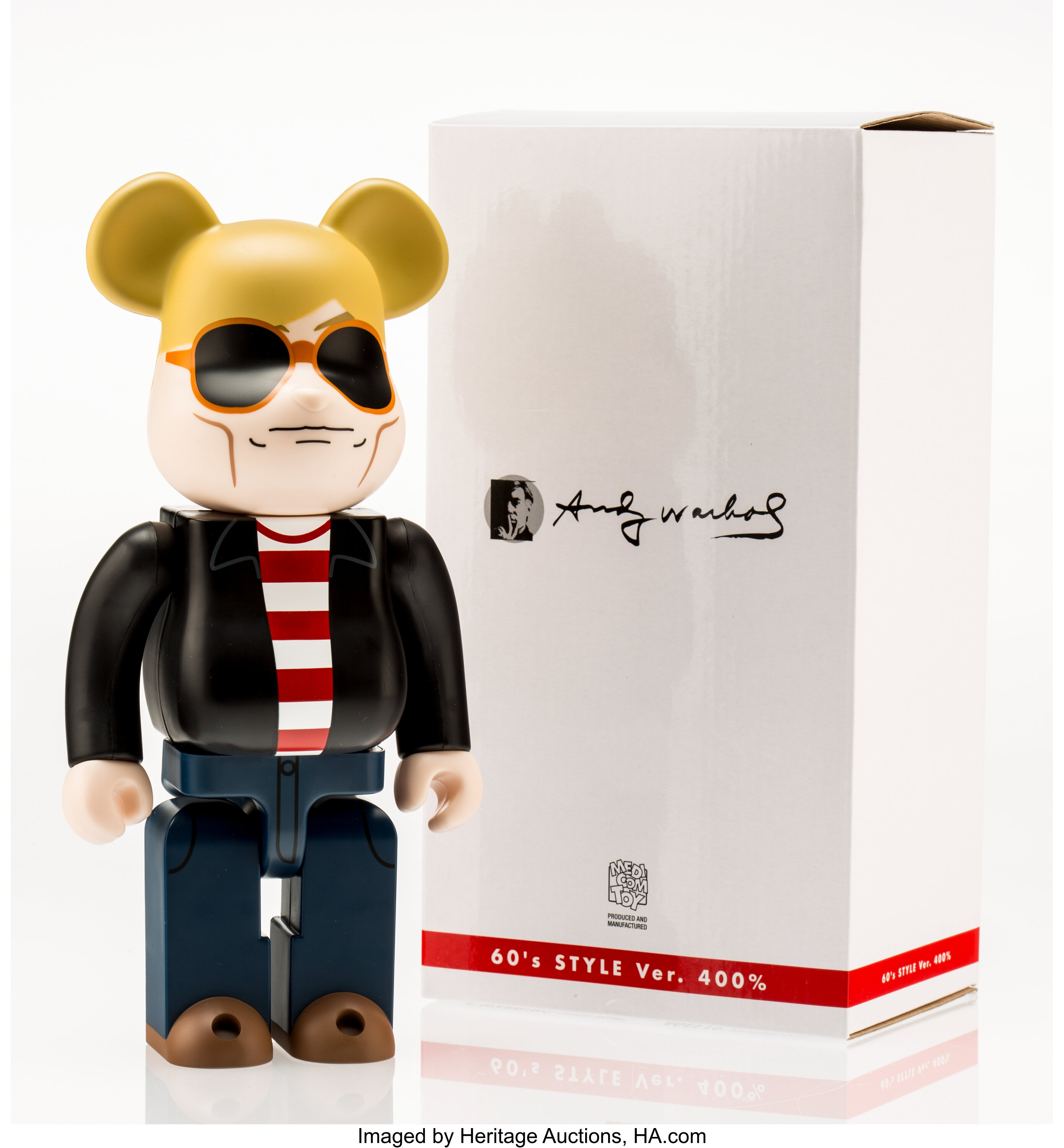 BE@RBRICK X Andy Warhol Foundation. 60's Style 400%, 2015. Painted