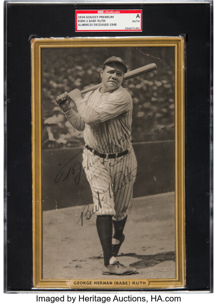 Signed Babe Ruth baseball, other Bambino belongings up for auction