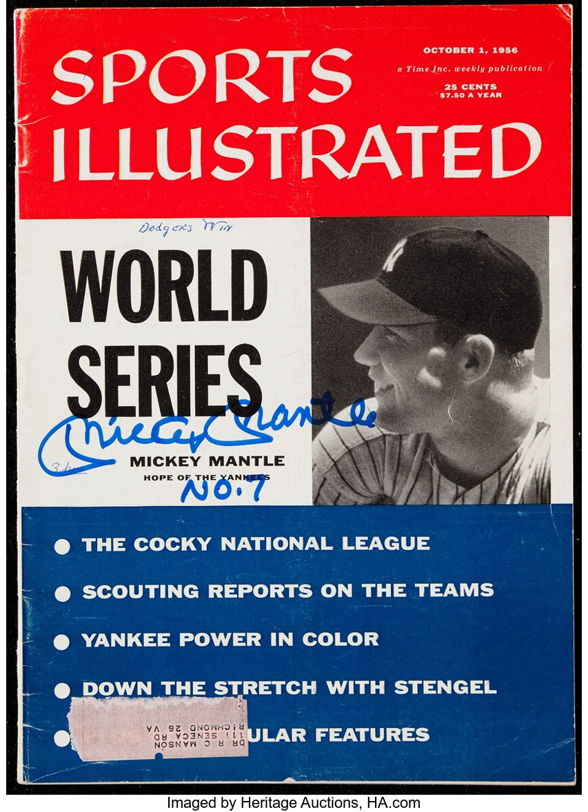 Mickey Mantle SI Cover Photo