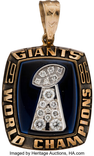 SUPER BOWL XXI CHAMPION 1986 NEW YORK GIANTS