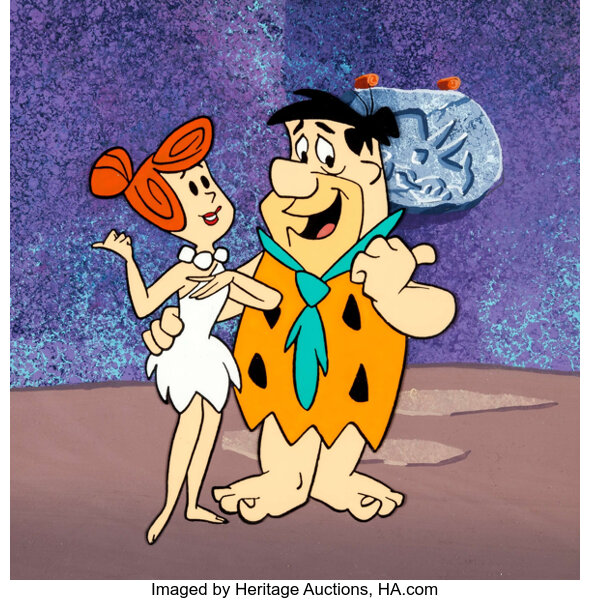 The flintstones shop fred and wilma