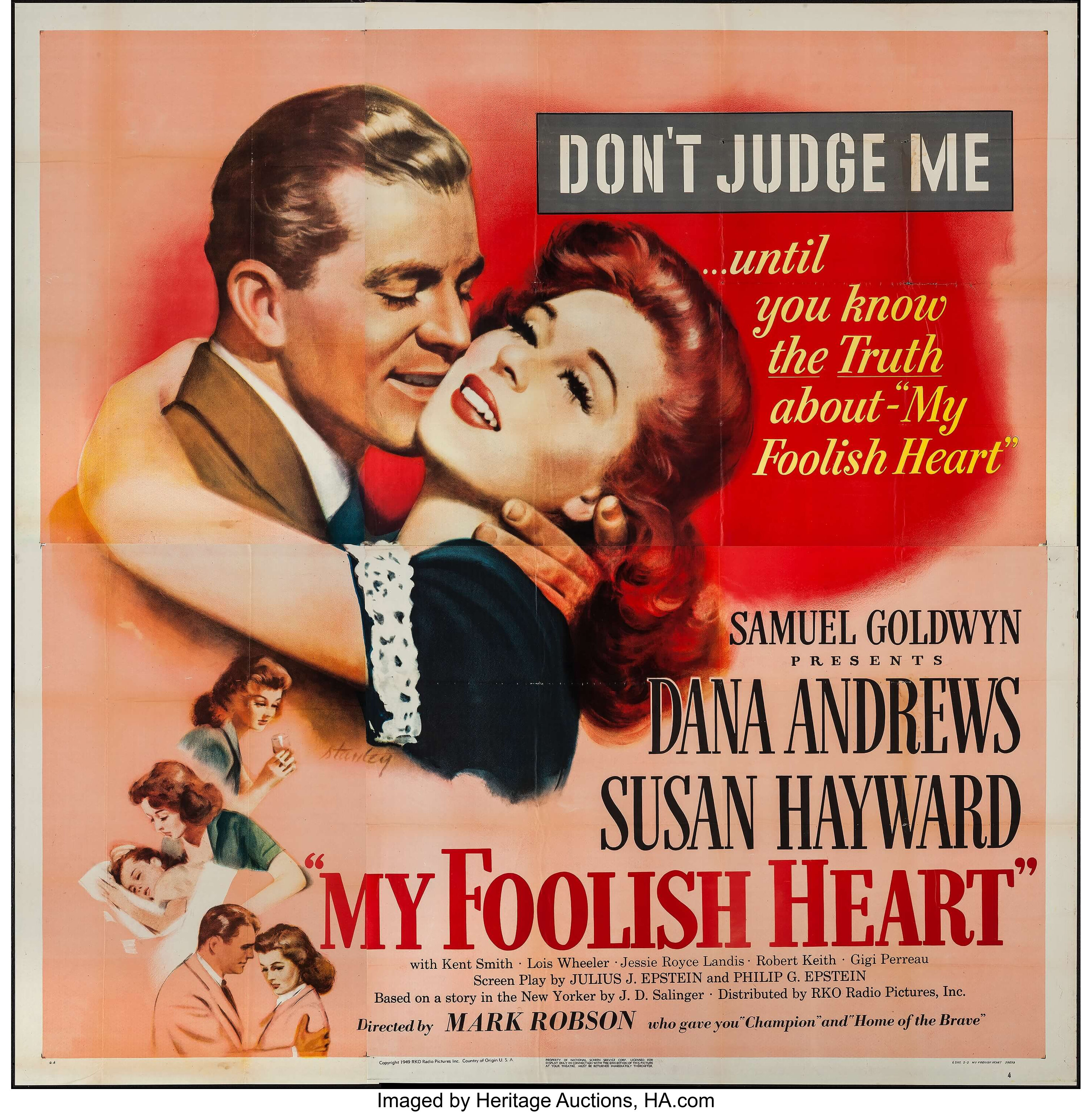 My Foolish Heart (RKO, 1949). Six Sheet (78.75