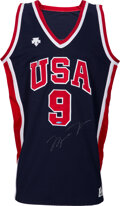 Michael Jordan Signed Team USA Jersey (UDA)