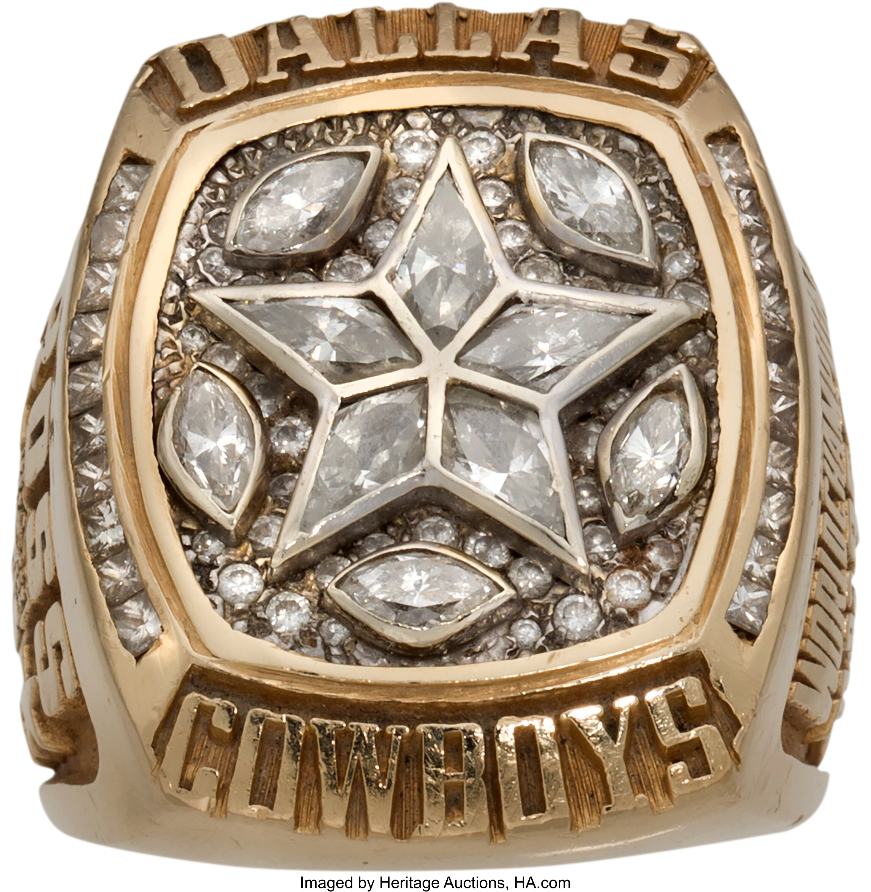 5 Dallas Cowboys NFL Super Bowl championship rings set