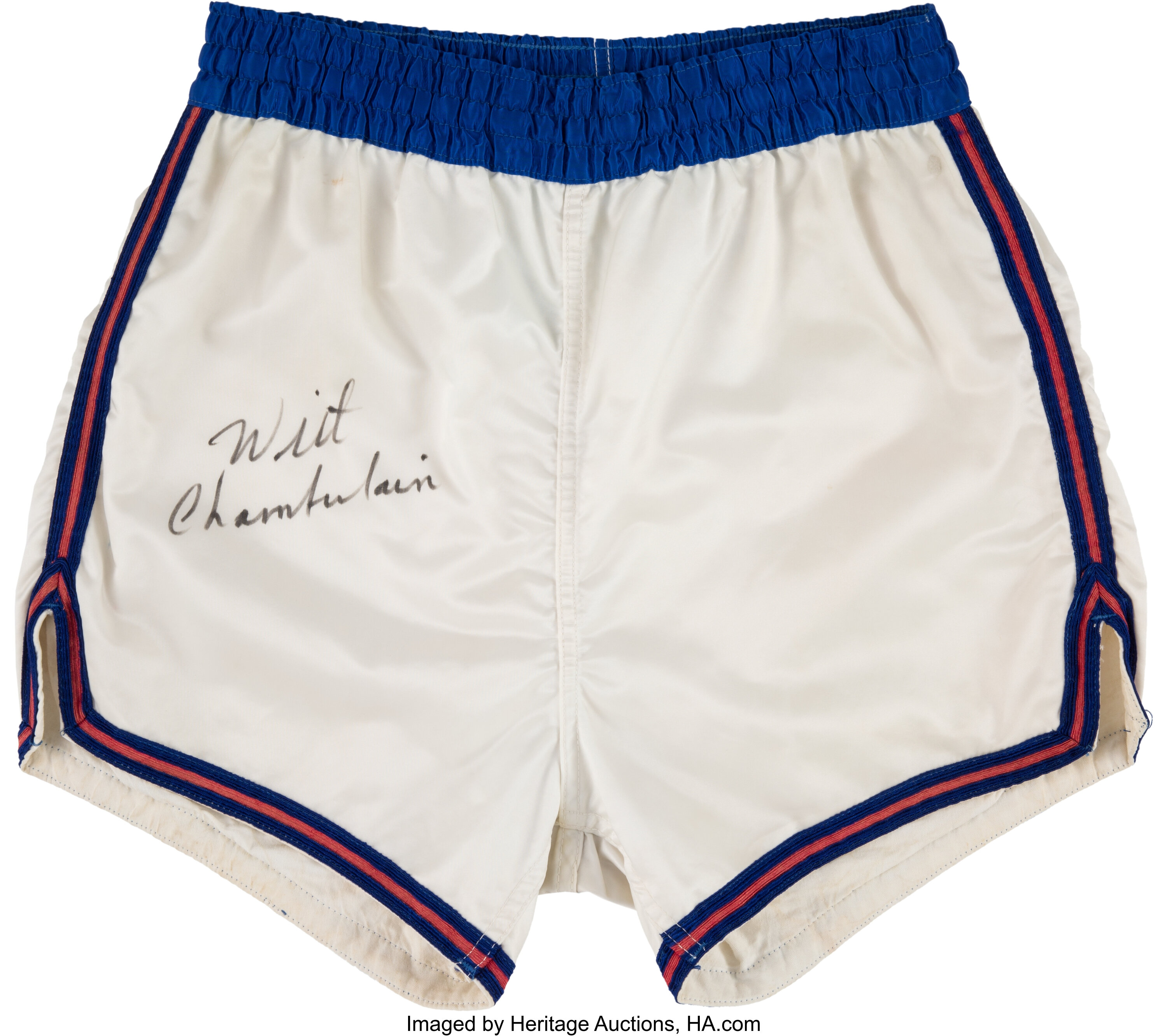 The Finest Wilt Chamberlain Signed Game Used Los Angeles