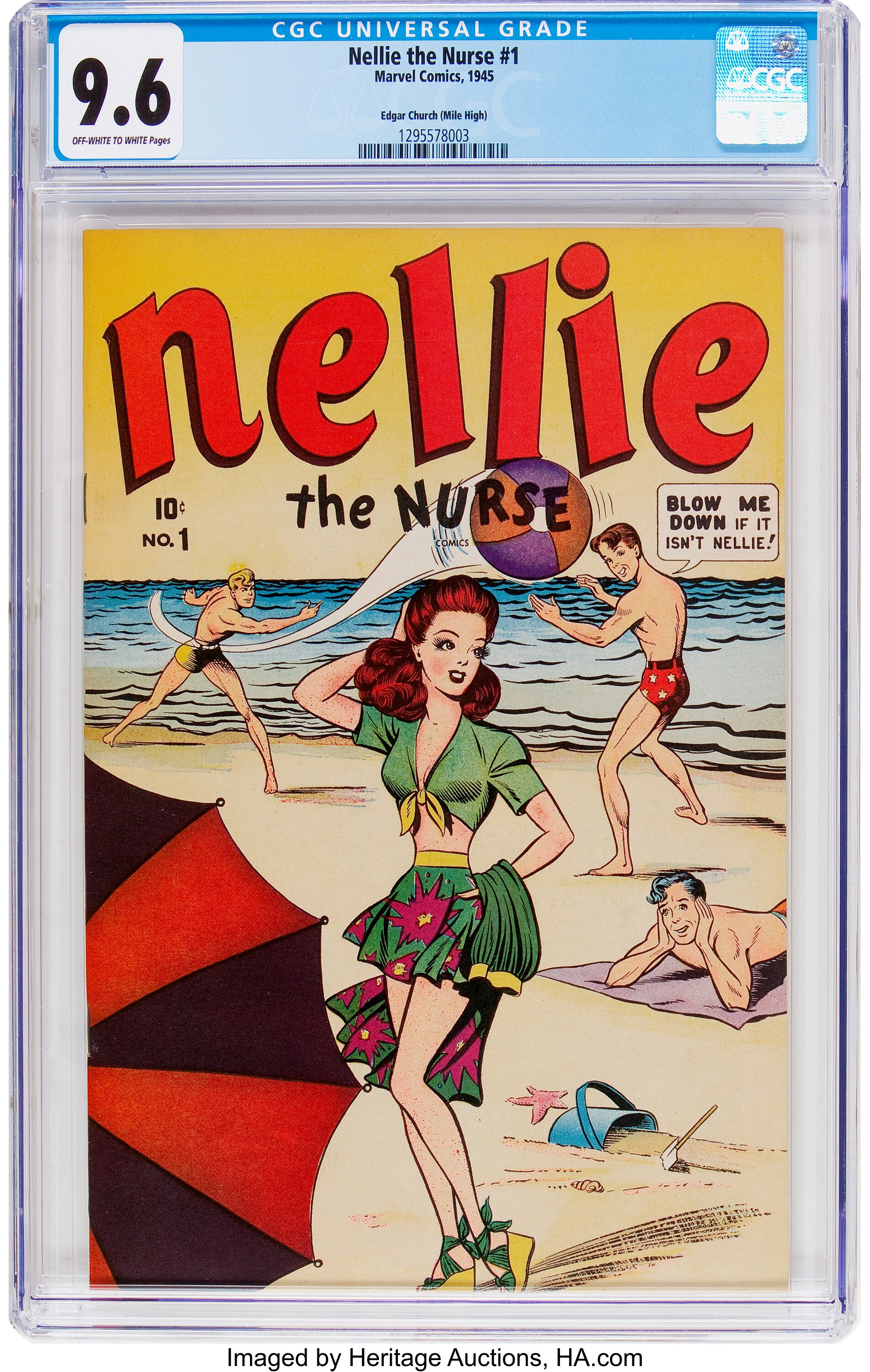 Nellie the Nurse #10 - Timely Comics 1947 - CGC 5.0 main image 1
