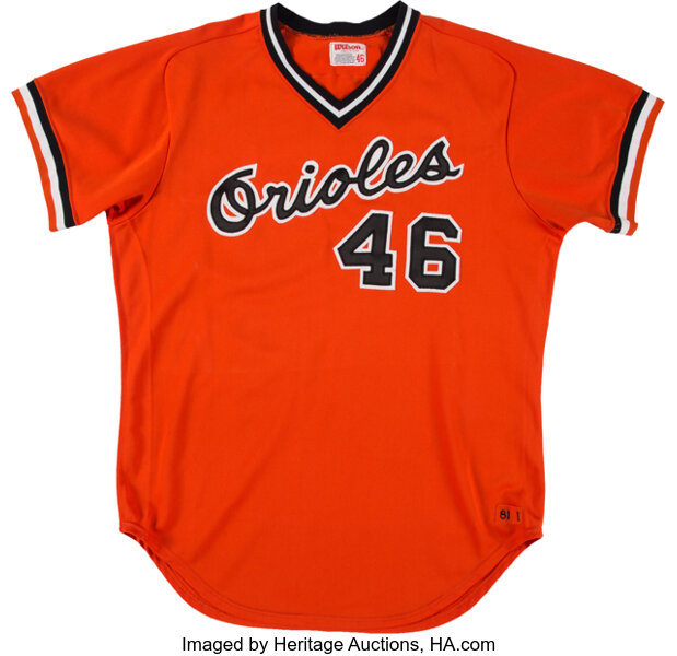 1981 Mike Flanagan Game Worn Baltimore Orioles Jersey. Baseball