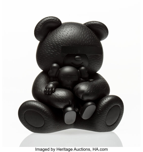 Kaws American B 1974 Companion Undercover Bear Black