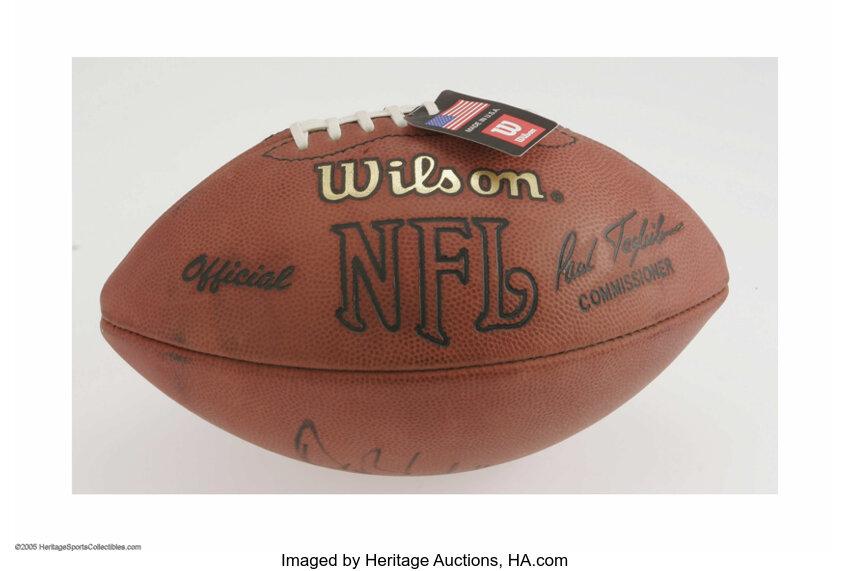 Drew Bledsoe Single Signed Football. Perfect black sharpie