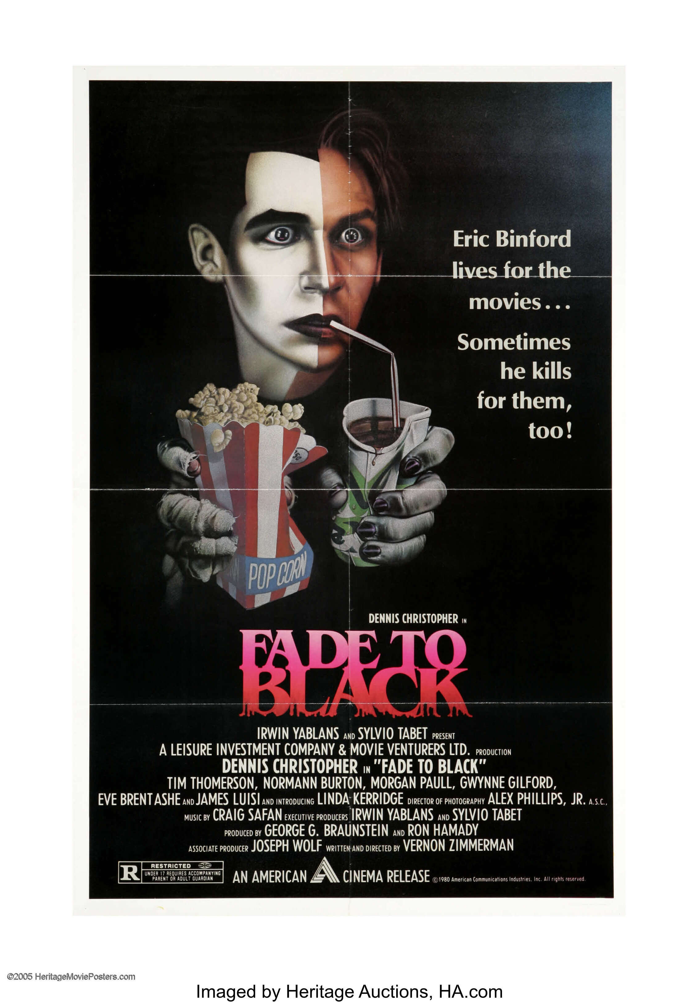 Fade to Black (American Cinema, 1980). One Sheet (27