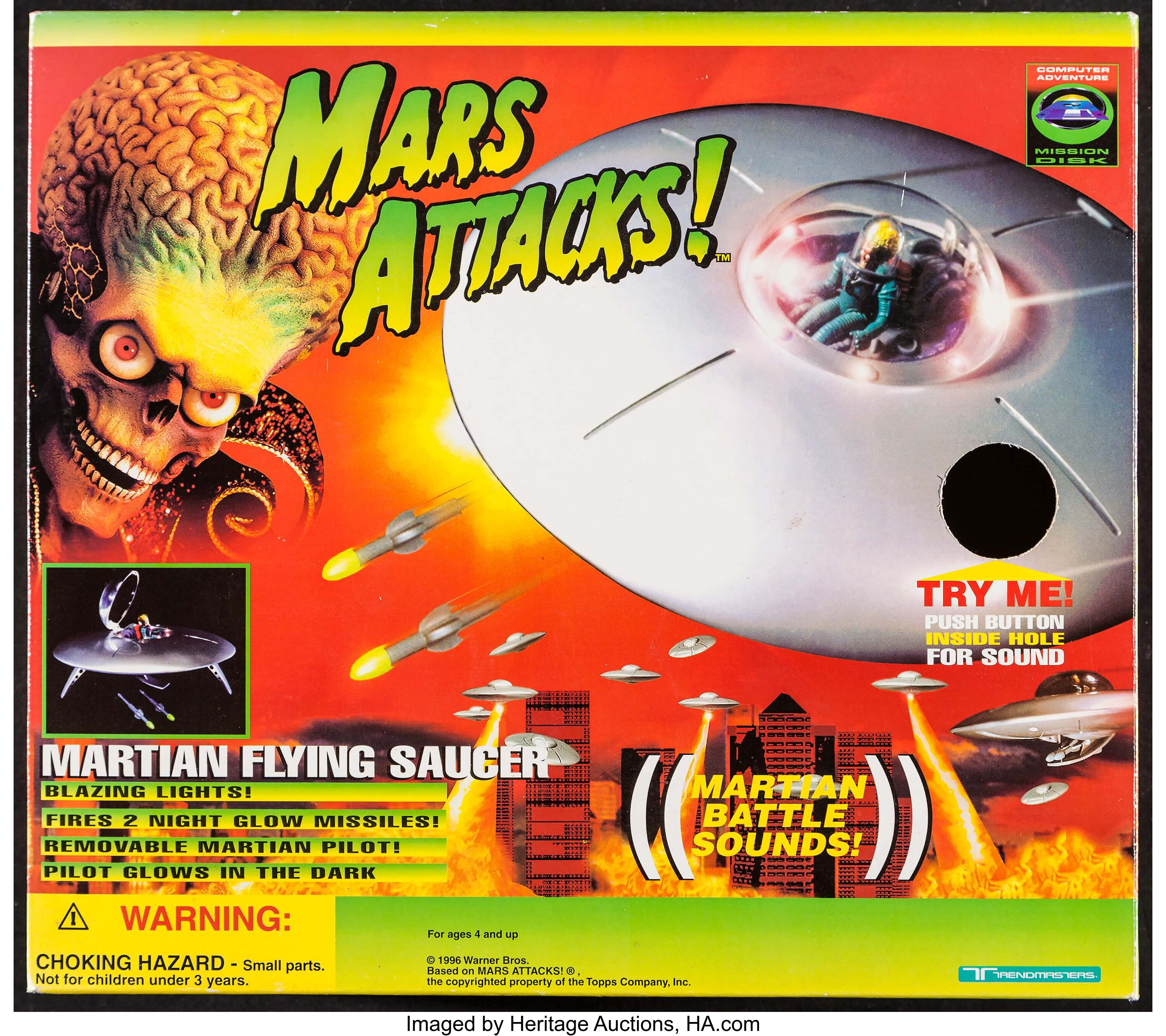 Mars Attacks! Flying Saucer (Trendmasters, 1996). Collectable