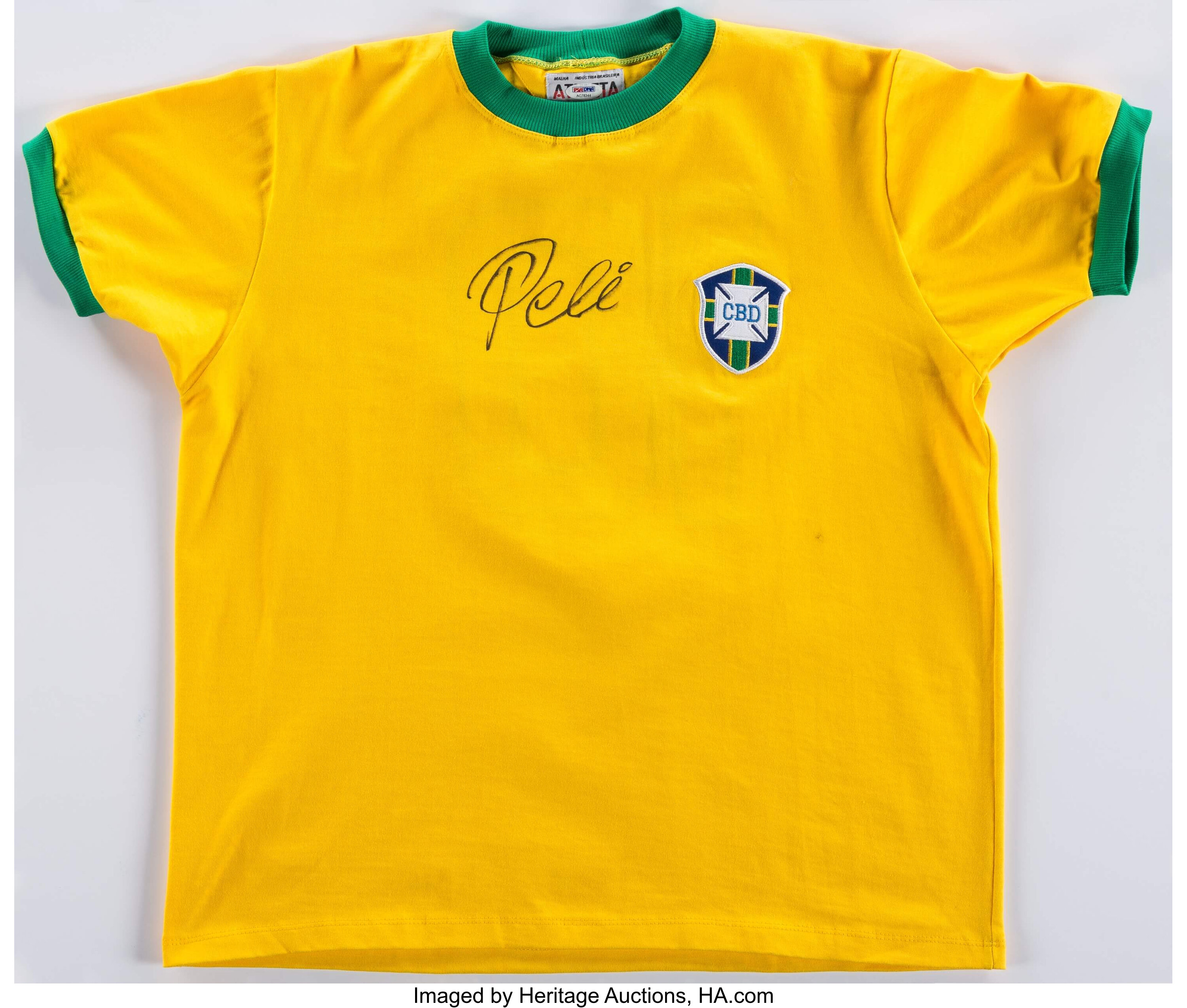 Pele Signed CBD Brazil Jersey Shirt. .  Miscellaneous