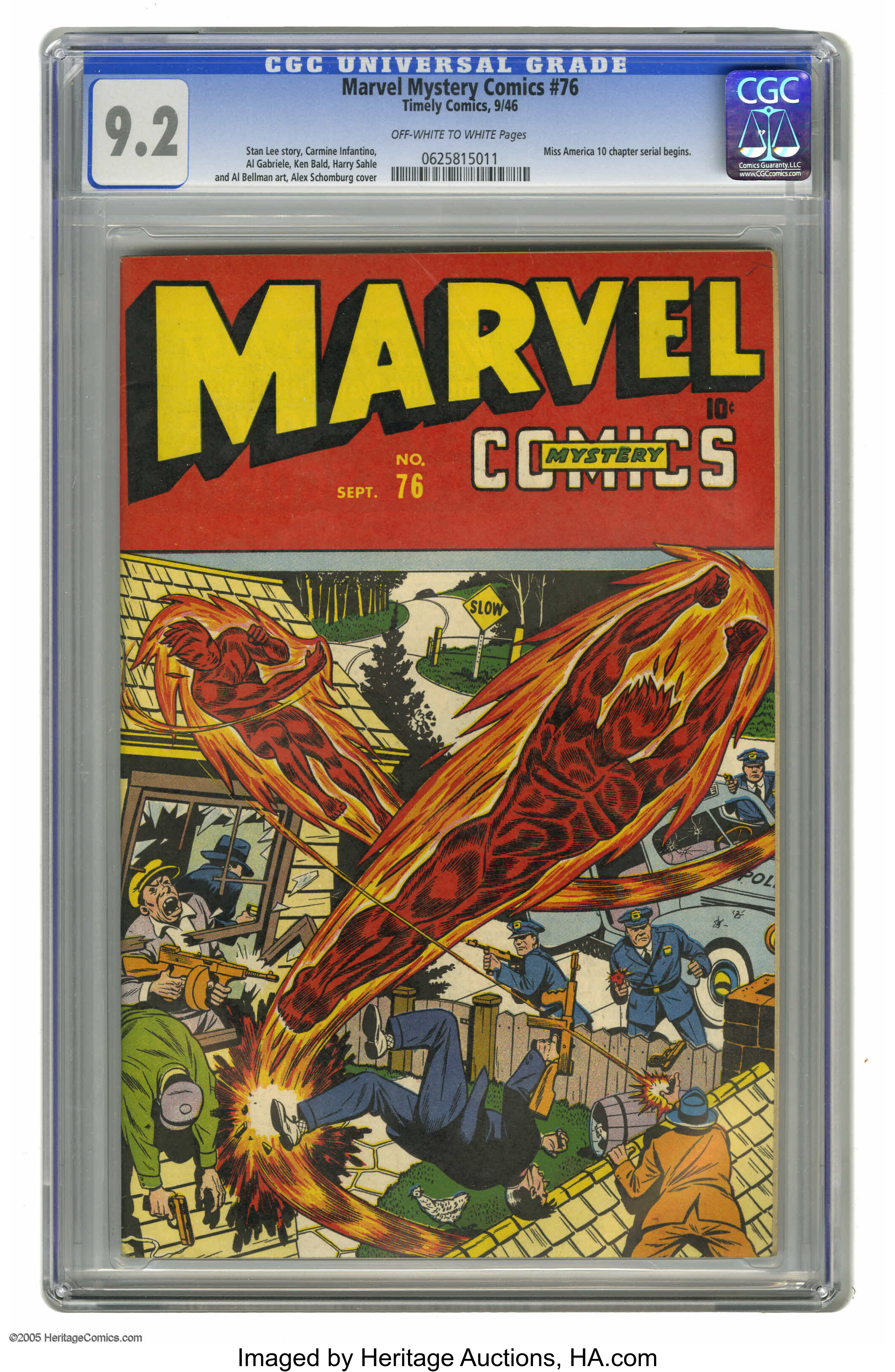 Udløbet Splendor Klassificer Marvel Mystery Comics #76 (Timely, 1946) CGC NM- 9.2 Off-white to | Lot  #5293 | Heritage Auctions