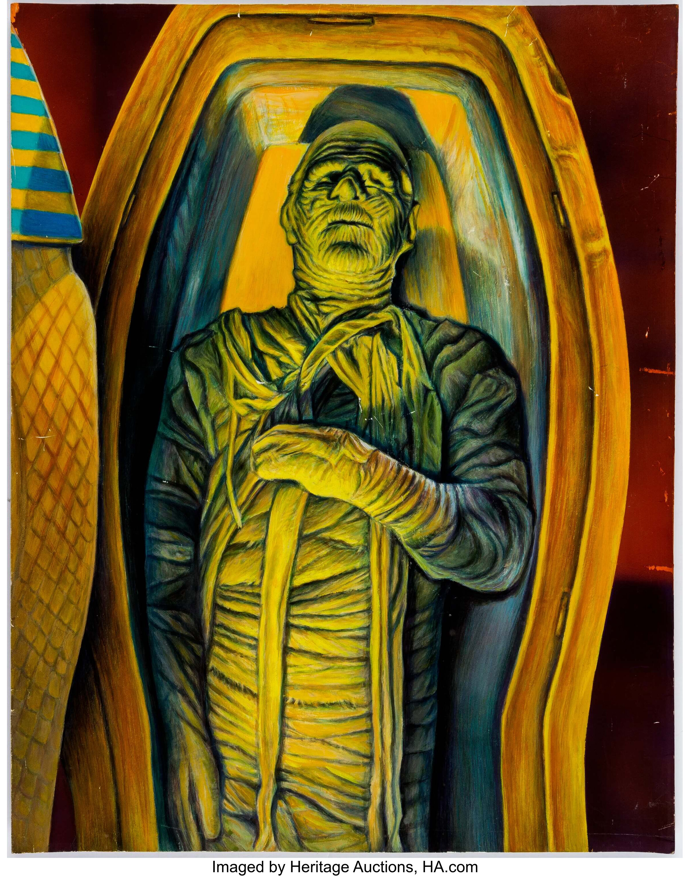 Osman Askin Lon Chaney, Jr.: The Mummy's Tomb Original Art Lot #13008