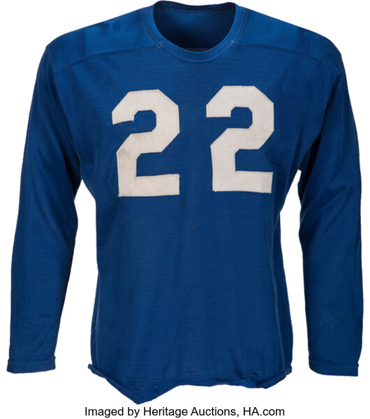 1950-53 Bobby Layne Game Worn Detroit Lions Jersey--Photo Matched