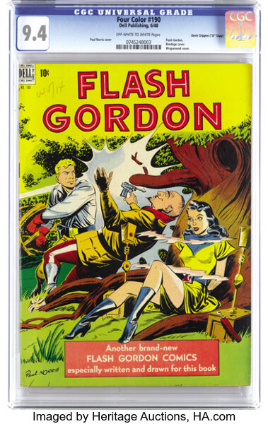 Golden Age (1938-1955):Miscellaneous, Four Color #190 Davis Crippen ("D" Copy) pedigree (Dell, 1948) CGC NM 9.4 Off-white to white pages. Paul Norris contributes ...