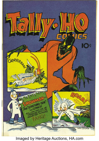 Golden Age (1938-1955):Superhero, Tally-Ho Comics #nn Mile High pedigree (Baily Publication, 1944) Condition: NM+. Frank Frazetta's first comic book is a must...