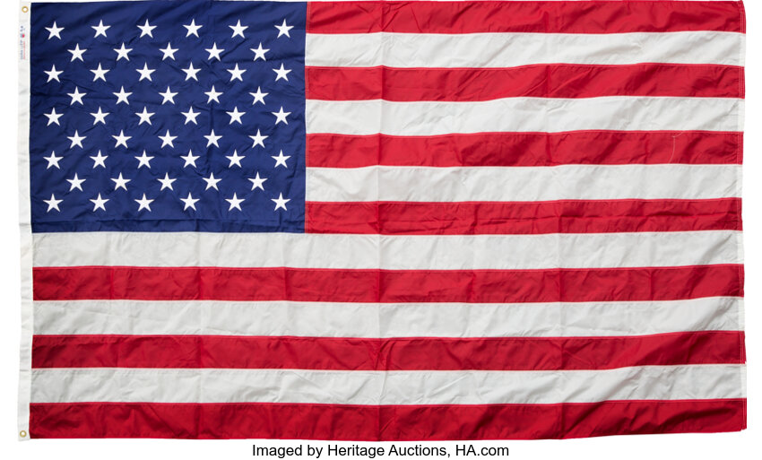 1976 United States Of America Flag Flown Over Capitol On July 4 Lot 50869 Heritage Auctions