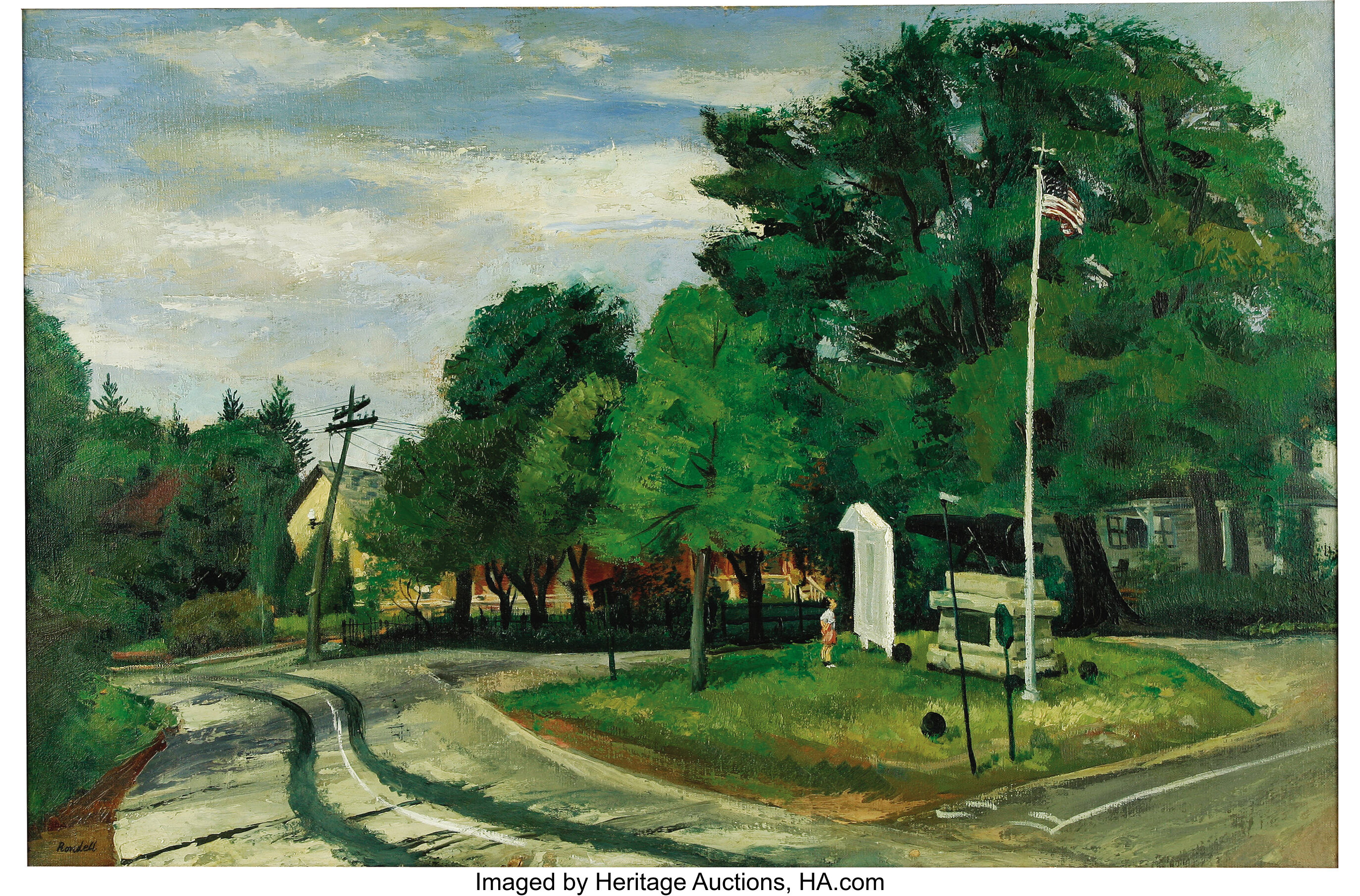 LESTER RONDELL (American b.1907) . Memorial Day, 1940, original | Lot ...