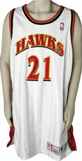 DOMINIQUE WILKINS AUTOGRAPHED ATLANTA HAWKS THROWBACK JERSEY JSA LAST ONE