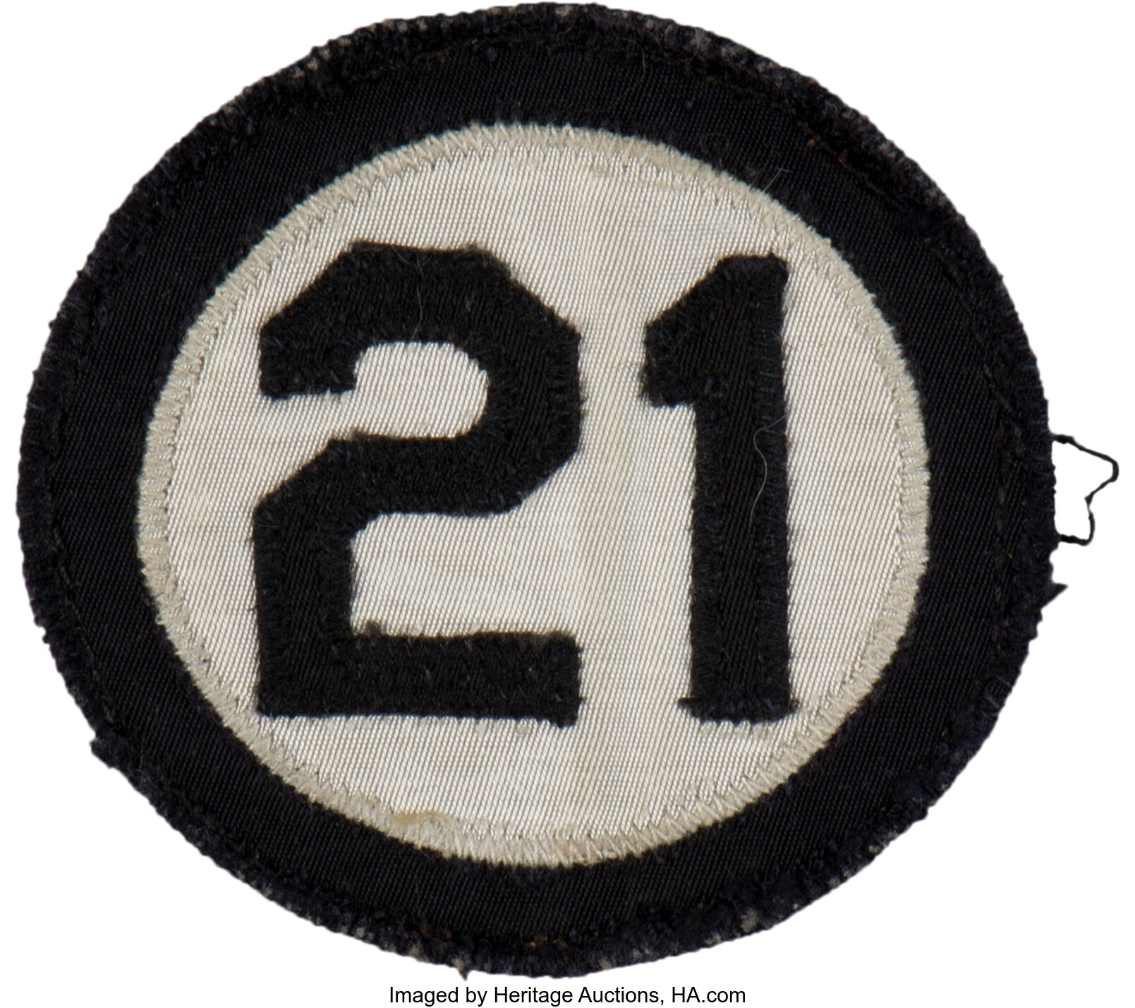 1973 Roberto Clemente 21 Memorial Patch. .  Baseball