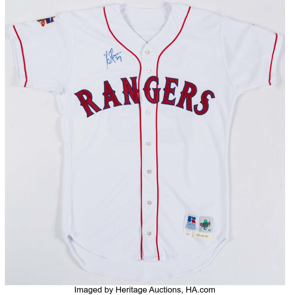 texas rangers signed jersey