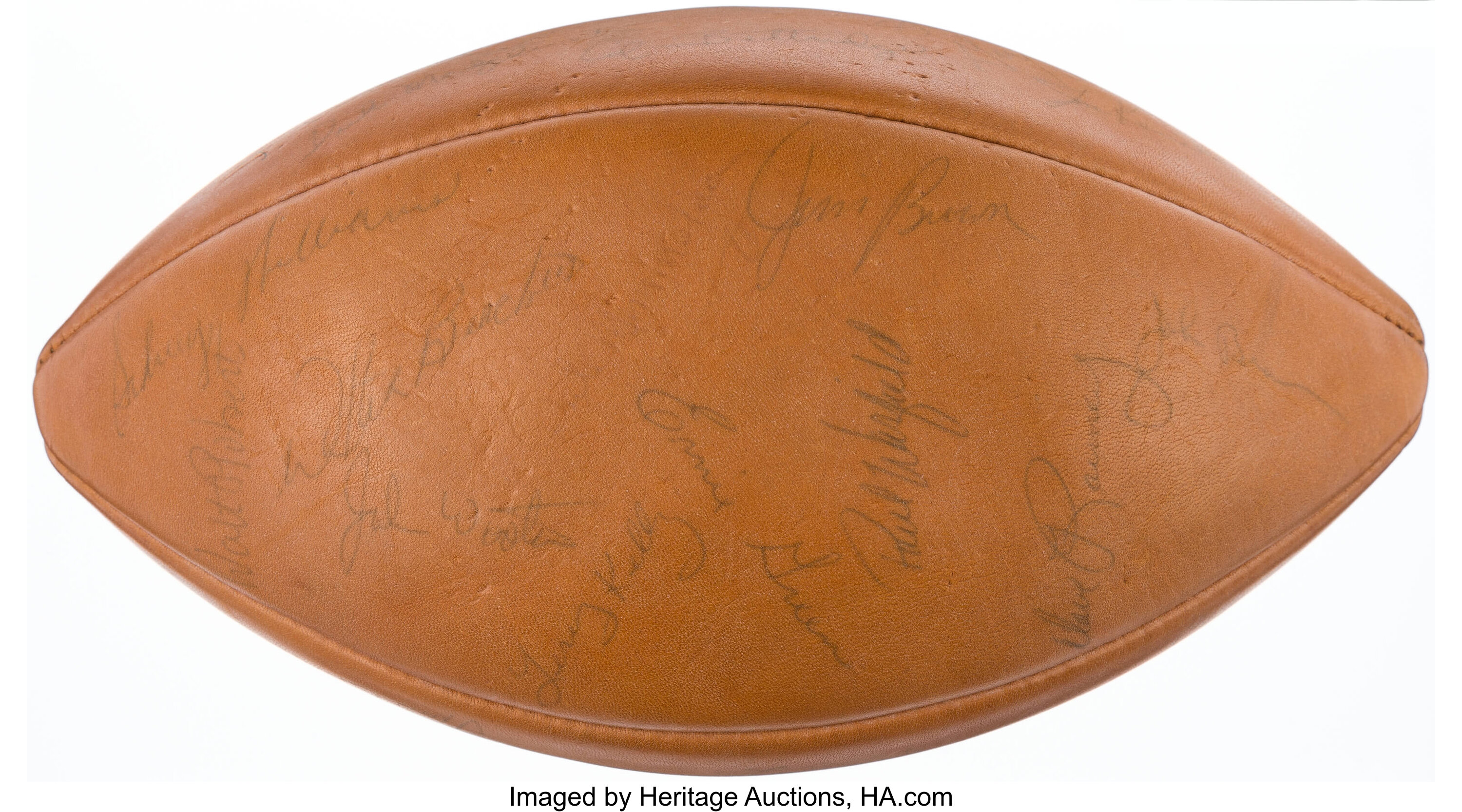 December 12, 1964, Cleveland Browns Team Signed Game Ball from the