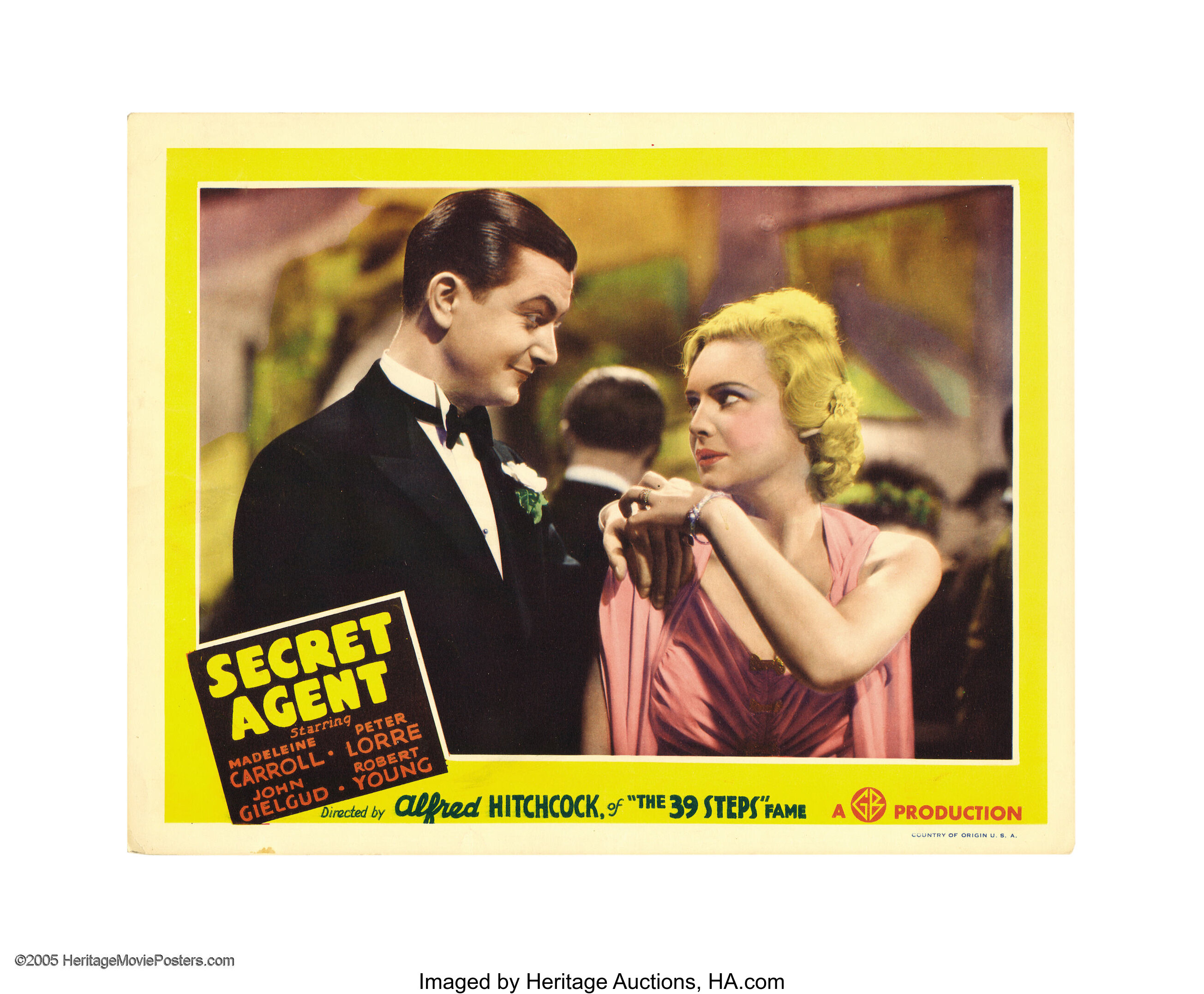 Secret Agent (Gaumont, 1936). Lobby Card (11