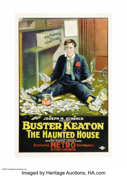 The Haunted House Metro 1921 One Sheet 27 X 41 Buster Lot 279 Heritage Auctions