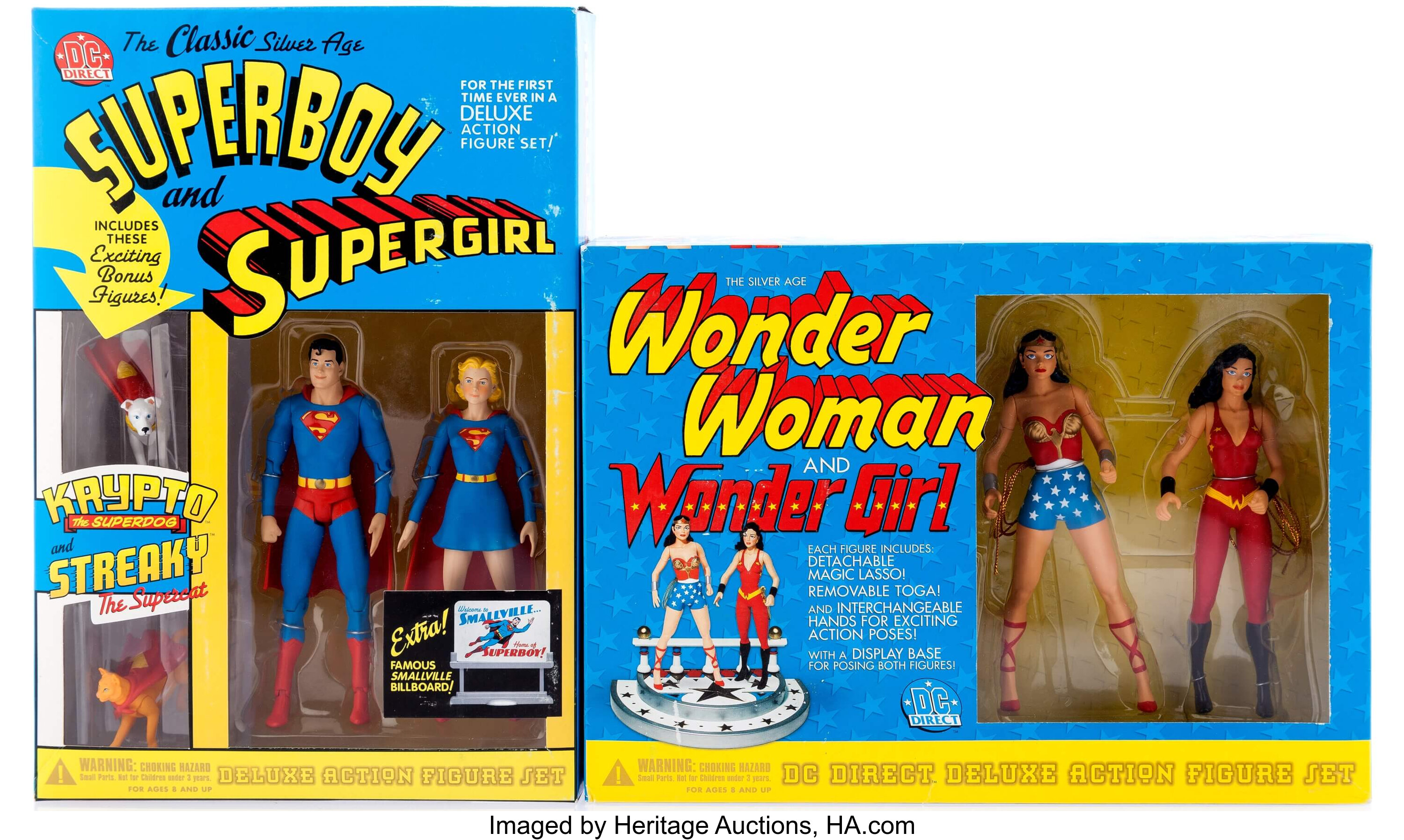 Superboy and Supergirl, Wonder Woman and Wonder Girl Deluxe Action