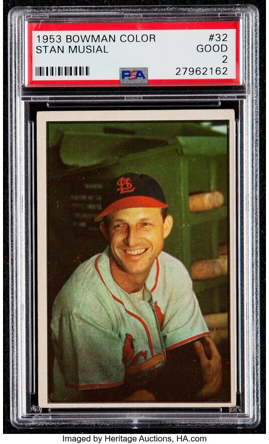 1953 Bowman Color Stan Musial