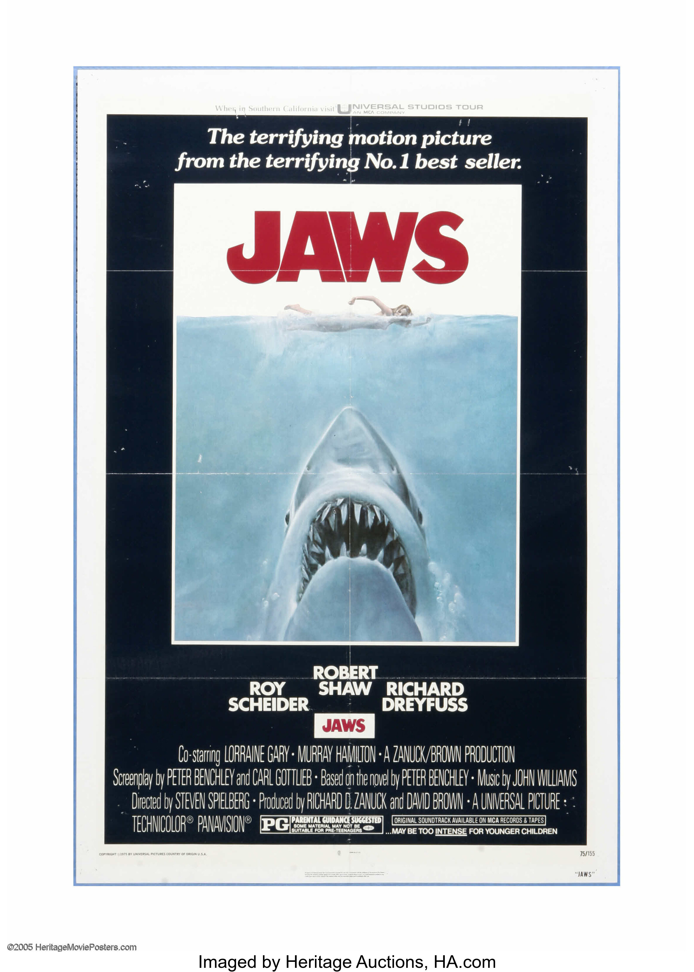 Jaws (Universal, 1975). One Sheet (27