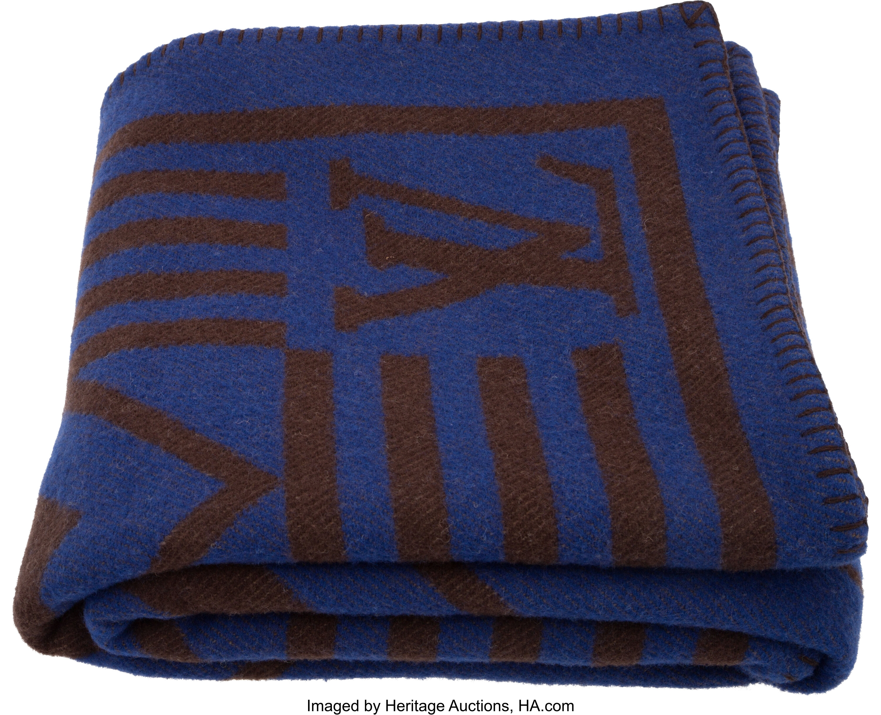 louis vuitton blanket blue