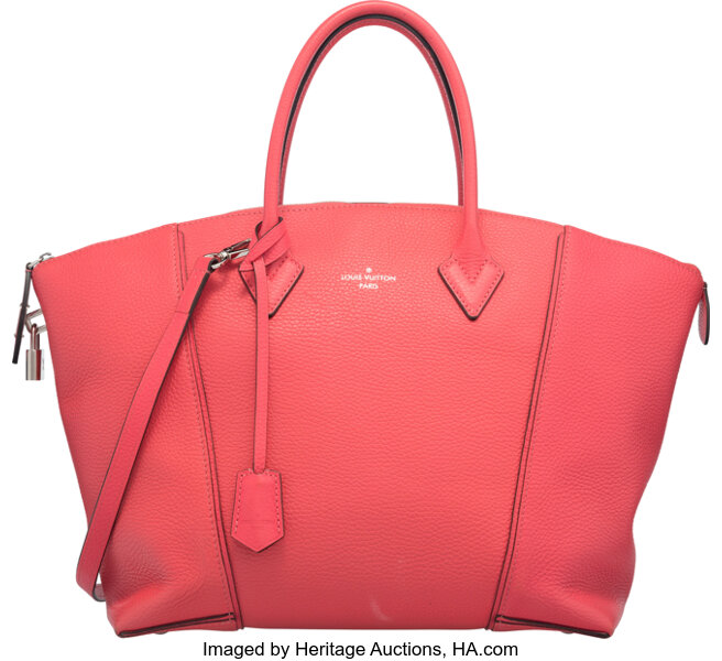 Louis Vuitton Pink Leather Soft Lockit Tote Bag Louis Vuitton