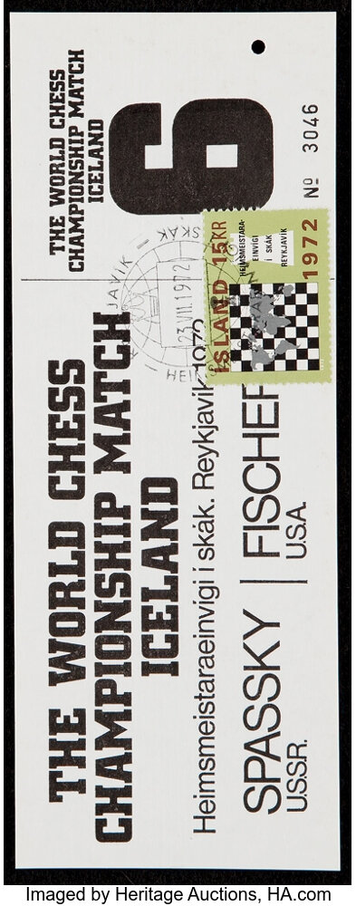 1972 Bobby Fischer vs. Boris Spassky World Chess Championship Used, Lot  #53382