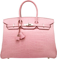 Hermes Birkin 30cm Rose Tyrien Pink Ostrich Rose Gold Horseshoe Special  Order