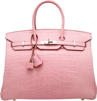 Hermes Kelly Bag 35cm in Bois De Rose Togo Leather With Palladium