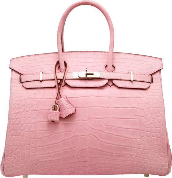 Hermes Mini Kelly I Bag 5P Pink Matte Alligator SHW