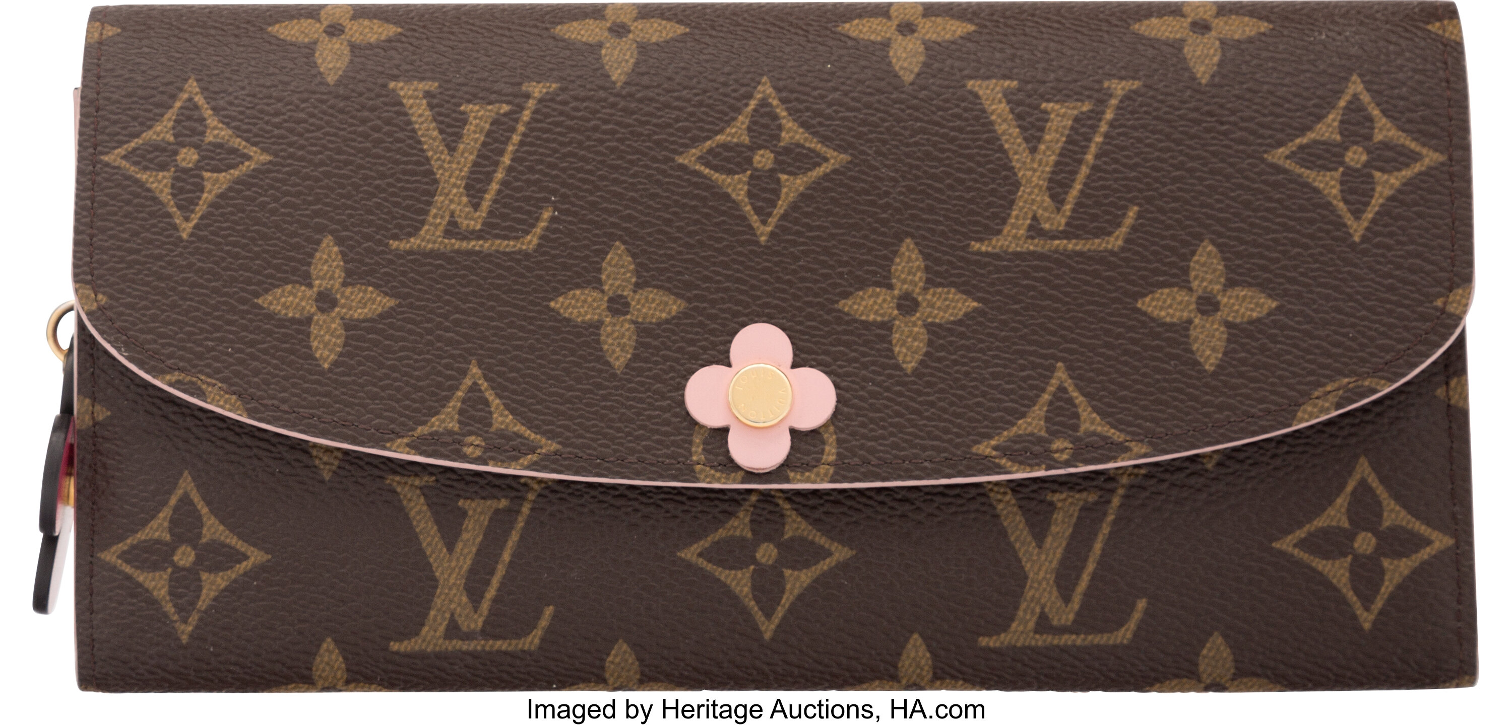 Used louis vuitton monogram bloom flower emilie wallet
