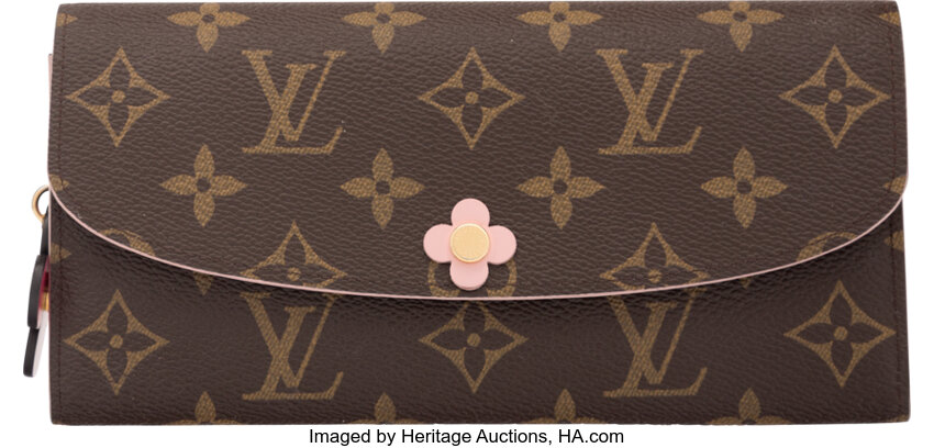 Designer Women's Wallet in Monogram Canvas Emilie