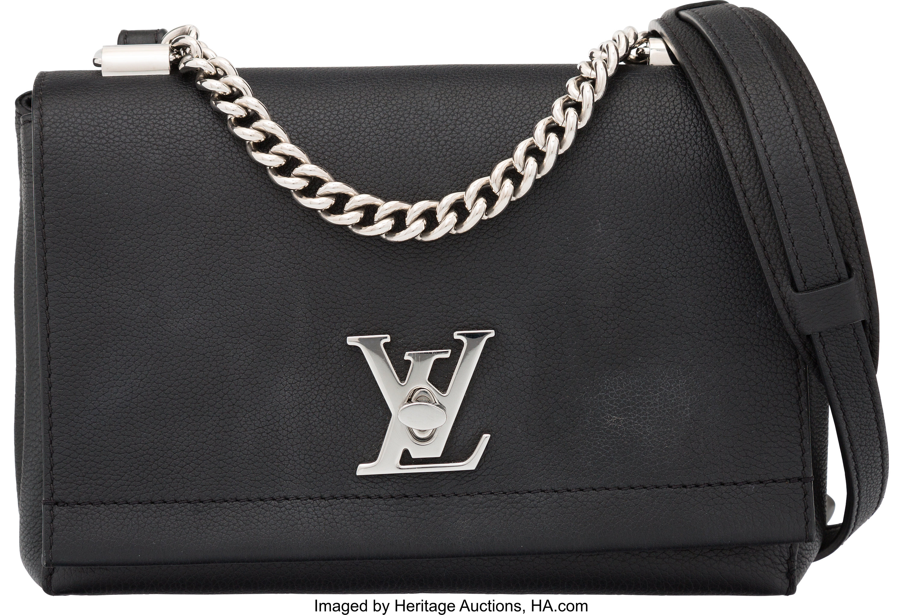 Black Louis Vuitton LockMe II BB Satchel